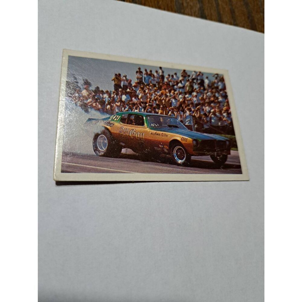 Vintage 1971 Don & Roy Gays Firebird Funny Car Race Car Fleer Trading Cards